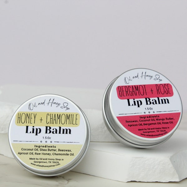 Essential Oil Lip Balm / Organic Lip Balm / Lip Care / SPF Enhanced / Clean Ingredients / For Dry Lips /