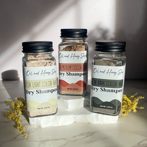Dry shampoo Powder / For Greasy Hair / For All Hair Colors / Vegan Dry Shampoo / Volumizing Dry Shampoo / Zero Waste