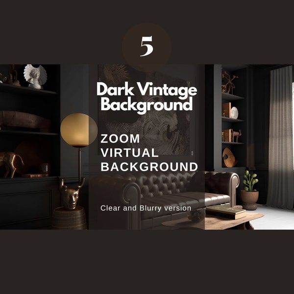 Dark Vintage Digital Zoom Background  | Office Background | Microsoft Teams | Facebook | Skype | Google Meet  |