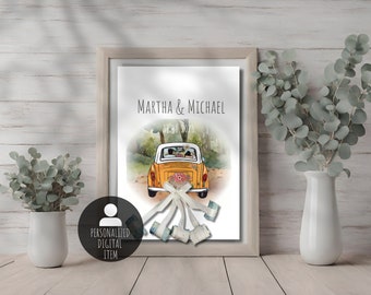 Wedding gift with personalization - Last minute digital printable DIY gift for wedding