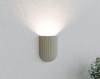 Scallop Wall Sconce, Modern Wall Light, Floating Lamp, Scandinavian Lighting, Minimalist Bedroom Decor