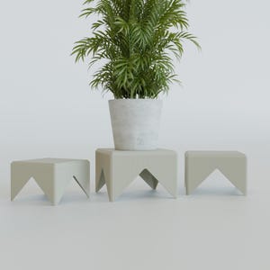 Växtställ, inomhusväxtställ, modern piedestal, luftrenarställ, 3D-tryckt PLA-displayplattform, minimalistisk heminredning