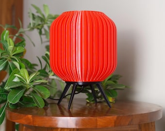 3D Printed Night Stand Table Lamp – Minimalistic Sleek Decorative Lamp For Bedroom Décor