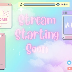 Cute Stream Starting Overlay