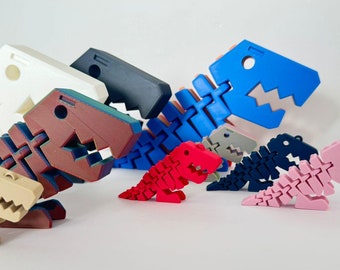Flexi Rex Dinosaur: 3D Printed Articulated Fidget Toy