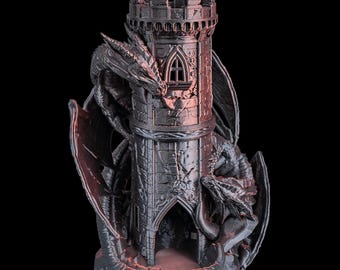 Twin Fate Dragon Dice Tower | Dungeons & Dragons RPG Roller