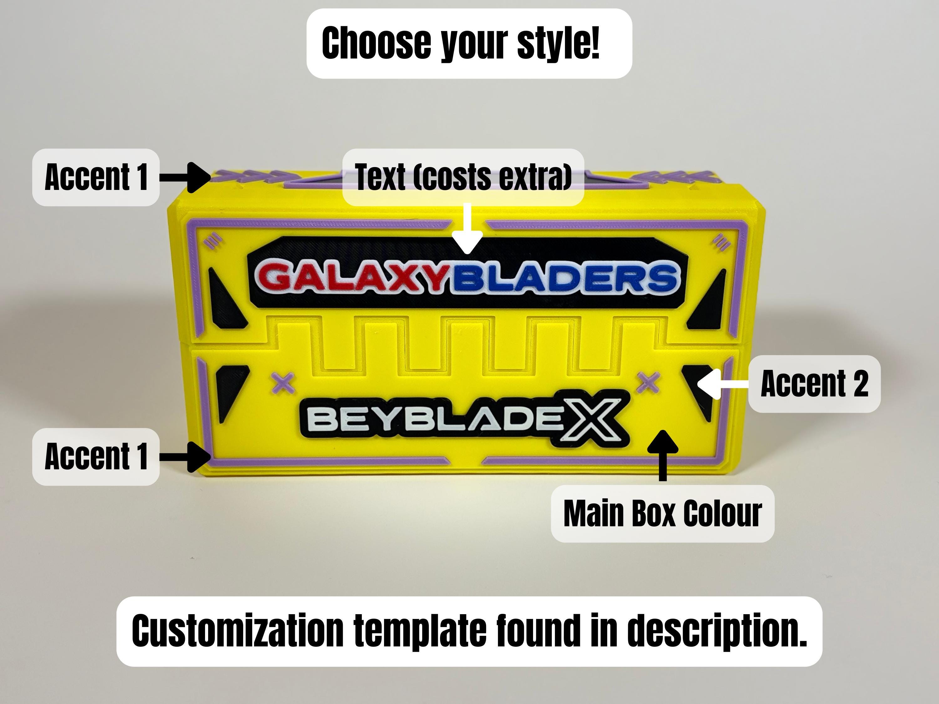 Beyblade X Deck Box | Beyblade Case | 3-slot Magnetic Storage ...