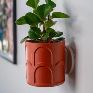 Jardinière murale avec égouttoir caché | Jardinière murale moderne | Cache-pot d'intérieur | Jardinière suspendue | Décoration d'intérieur