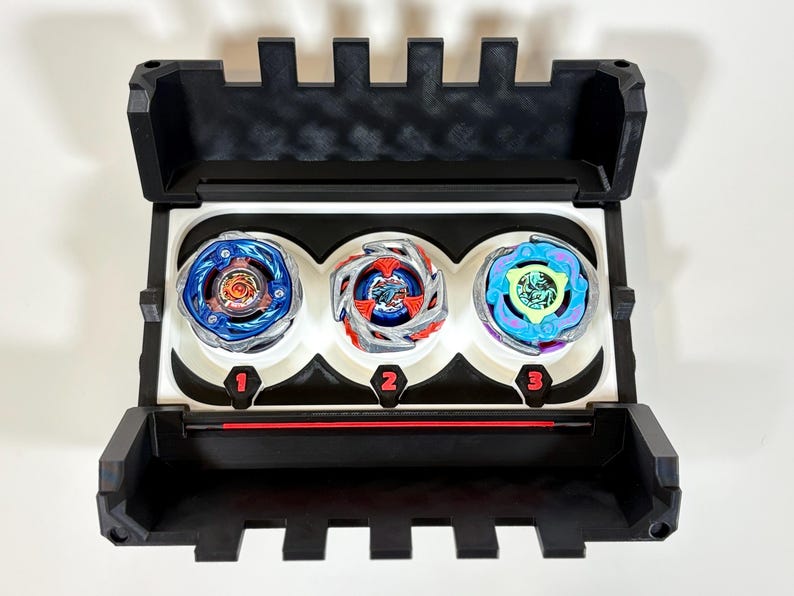 Beyblade X Deck Box | Beyblade Case | 3-slot Magnetic Storage ...