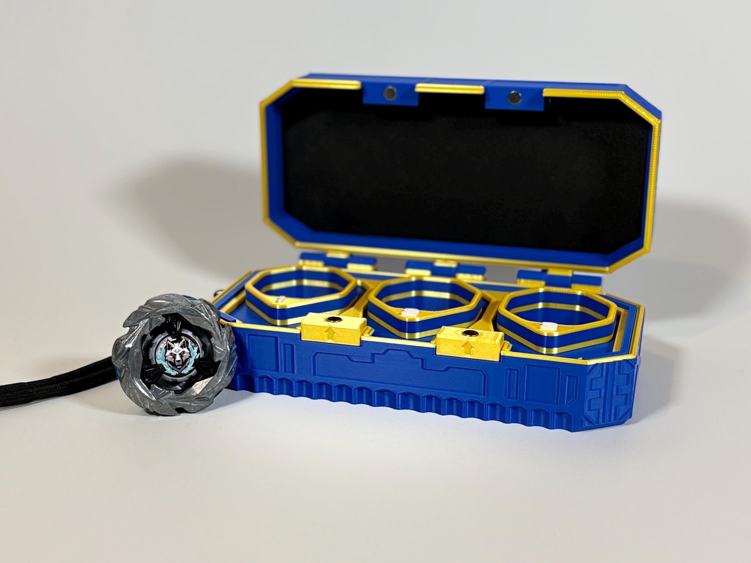 Beyblade X Deck Box With Lanyard | Victory Beyblade Case | 3-slot