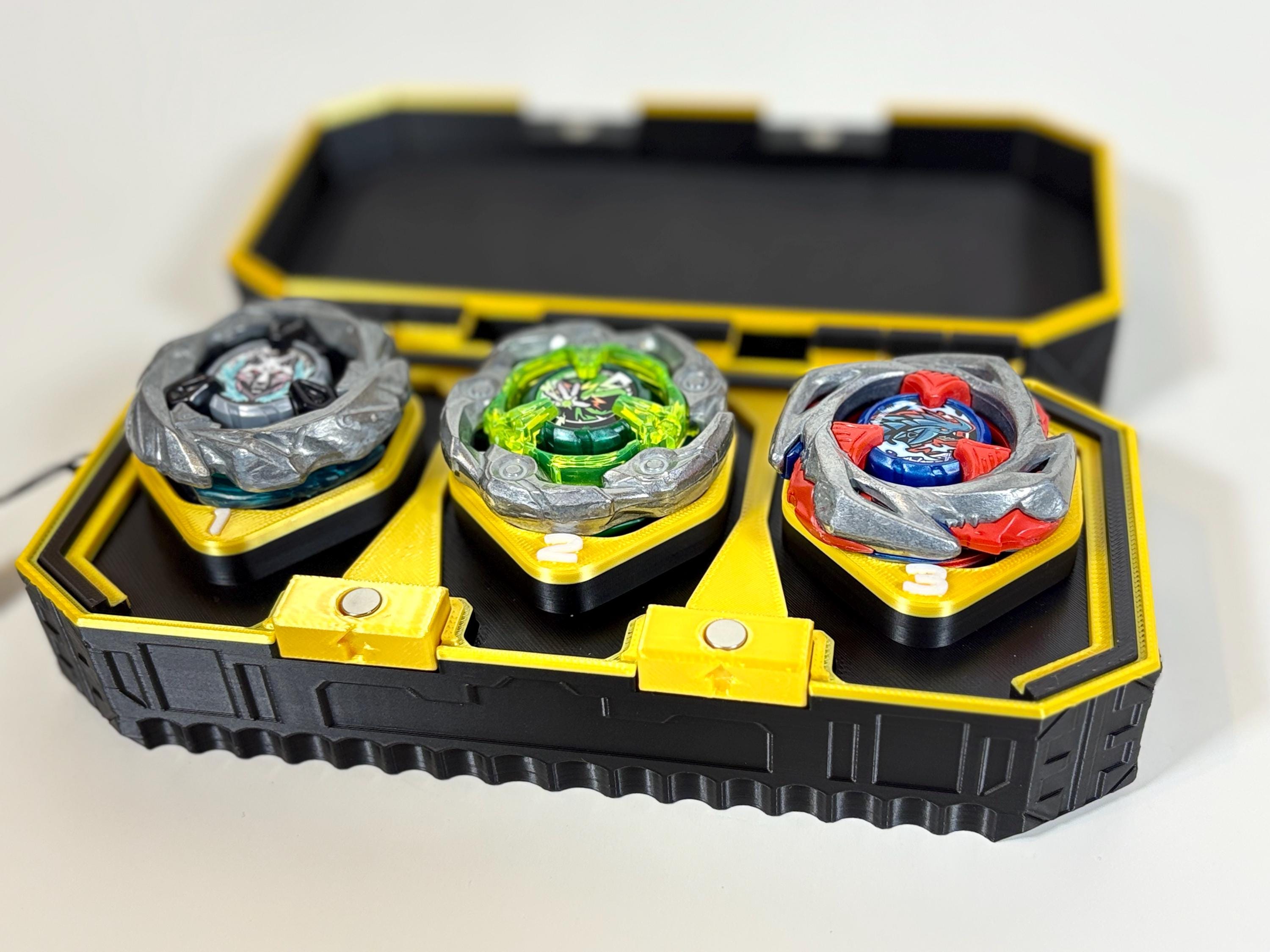 Beyblade X Deck Box With Lanyard | Victory Beyblade Case | 3-slot