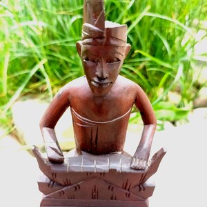 5.32 inch Carved Wood Balinese Man