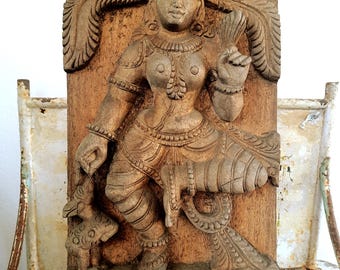 14,76 Apsara wall art & carving hand made wall decor wood carving Apsara home decor