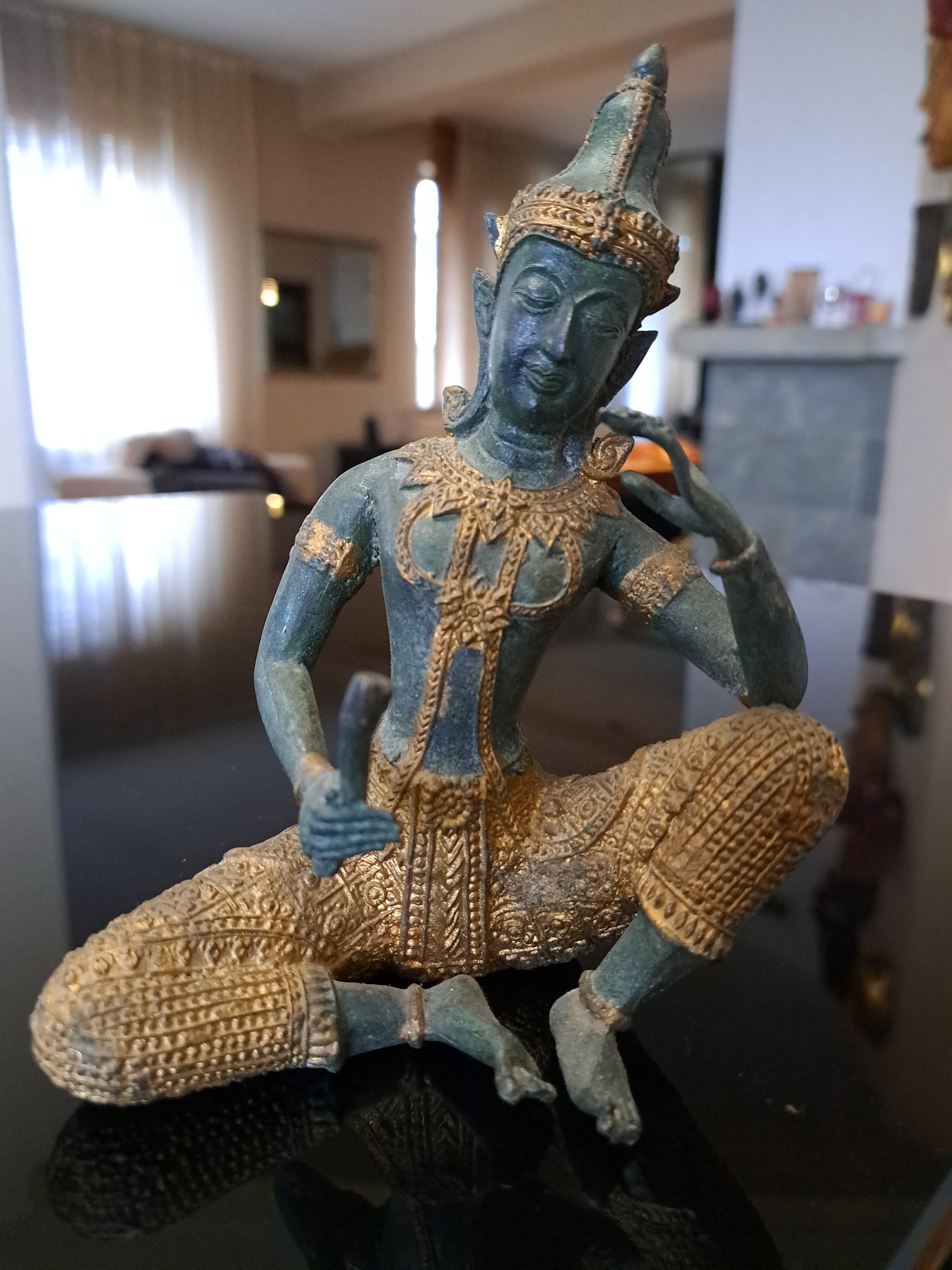 神の鳥ガルーダタイ製ディスプレイプレートアクリル台座⛵仏像宝石✨ 鳥 置物（完成品⁄要組立要組立品）の通販