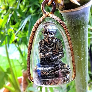 1,18&#39;&#39; LP Ngern Boeddha-amulet – Blessed Wat Bangklan-hanger voor rijkdom, voorspoed en geluk
