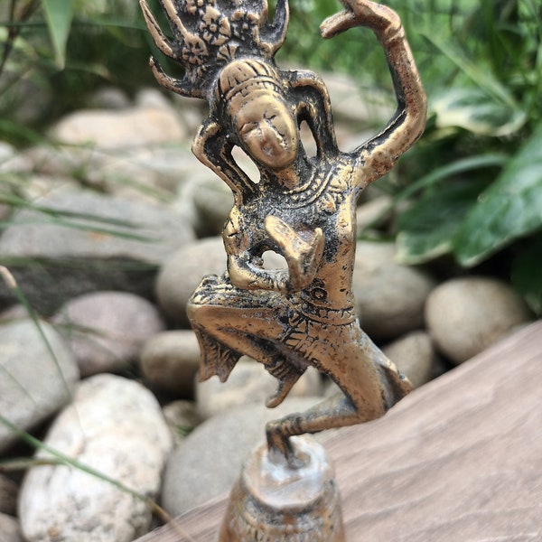 5.91inch Brass Dancing Hindu God Shiva Bell found by Willabird Designs Vintage Finds
