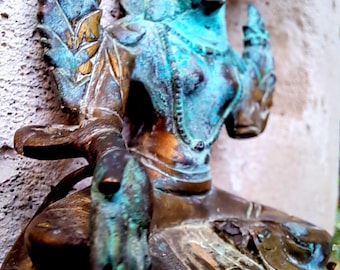 4,13 inch Green Tara Statue,Handmade Buddhist Sculpture,Compassionate Mother Drolma Deity | Himalayan Traditionally Idol Tibetan Goddess