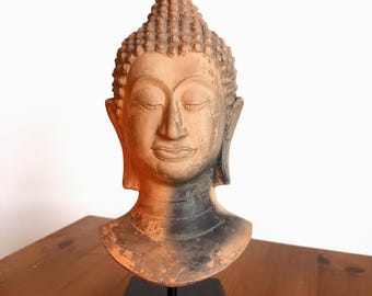 ガンダーラのテラコッタ仏頭 - Etsy 日本