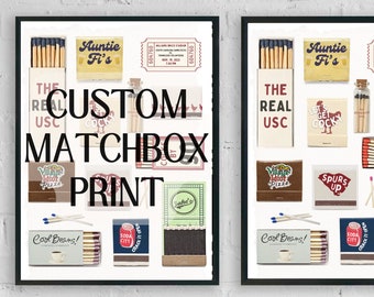 Custom Trendy Matchbook Wall Art (Digital Download)