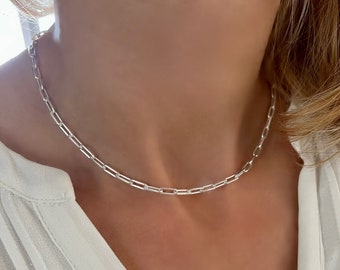 ★MIDNIGHT MOMENT.★ square link long necklace Long Square Link Necklace – Kenda Kist