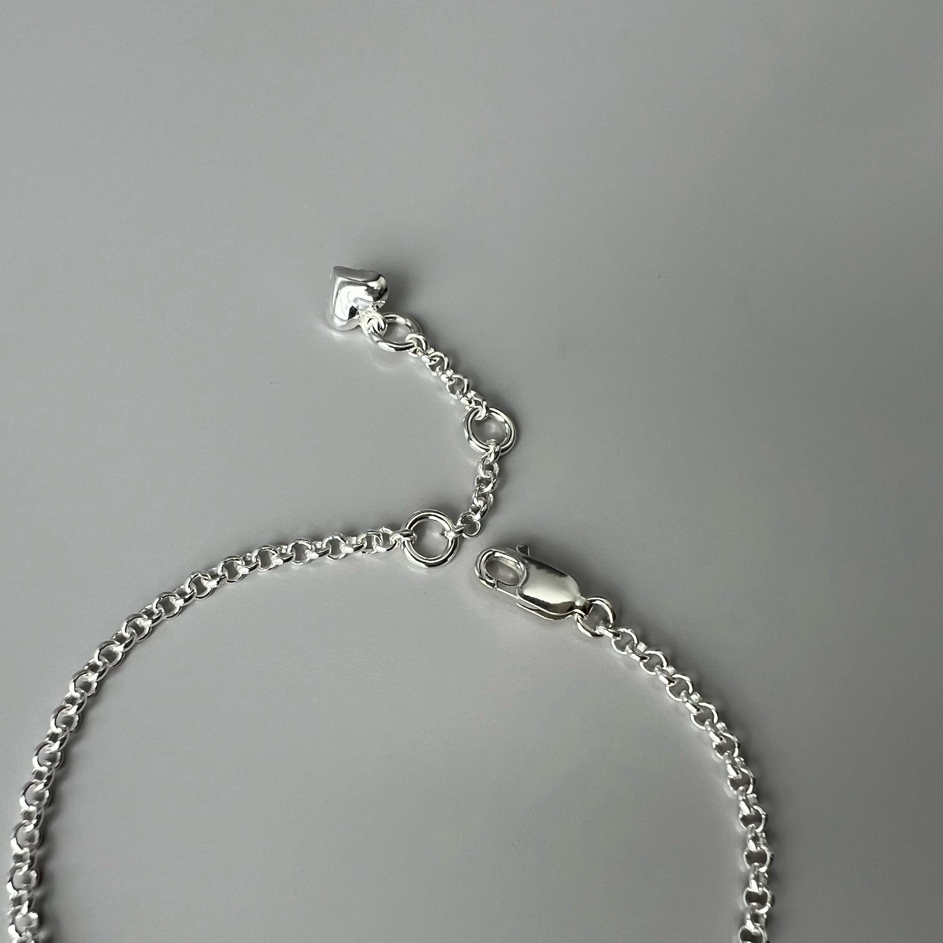 PARCOM Initial Charm Beads S925 Sterling Silver – Letters A-Z For Bracelets, Necklaces, DIY Jewelry