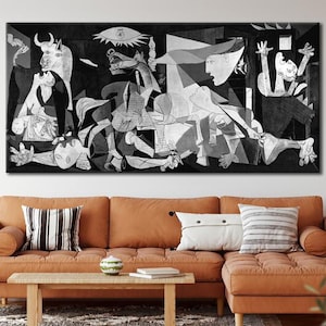 Picasso Guernica Wall Art, Guernica Canvas Art, Guernica Home Decor, Artwork Wall Decor, Guernica Gift Art, Picasso Guernica Wall Art