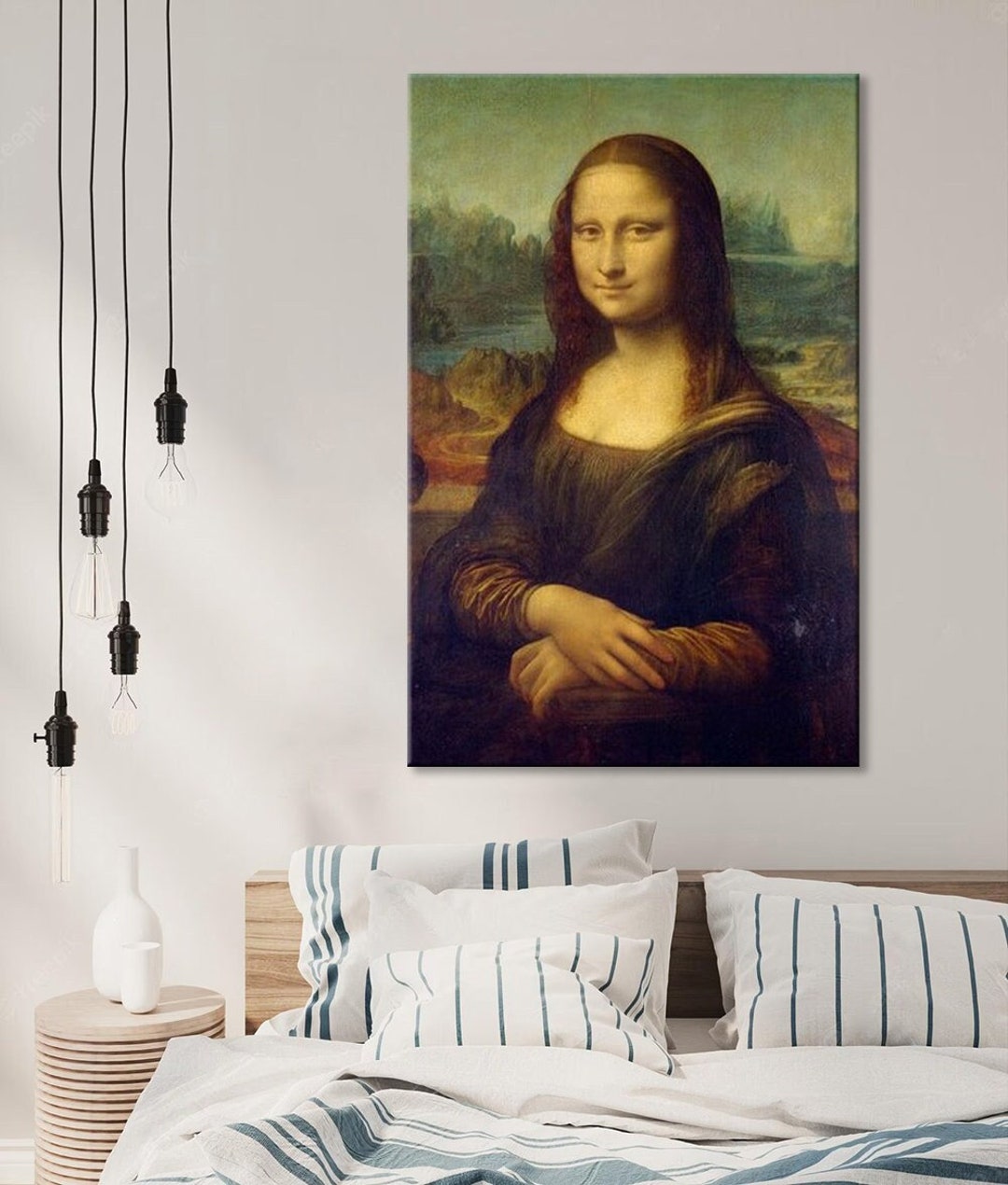 Mona Lisa Wall Art, Mona Lisa Canvas Design, Artwork Canvas Art ...
