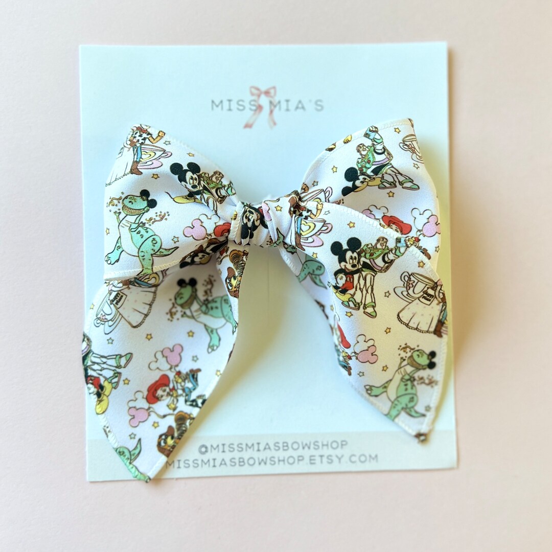 Theme Park Fable Bow Toy Story Bow Character Bow Disneyland Etsy