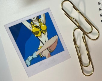 Faye Valentine Polaroid Sticker - Cowboy Bebop Anime