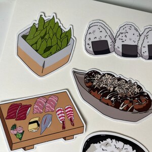Appetizers Food Sticker 7 Pack - Anime Food afbeelding 2