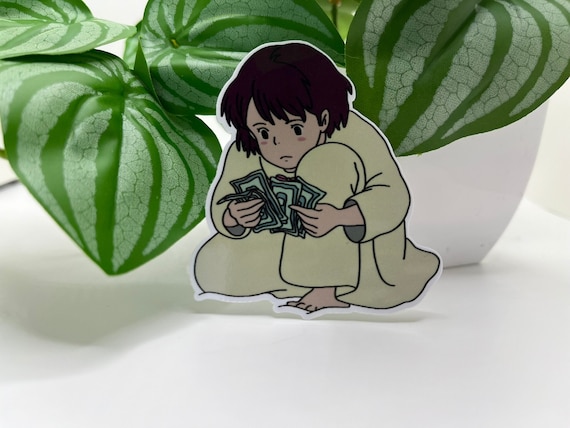 Kiki Counting Money Sticker | Kiki's Delivery Service | Anime Sticker