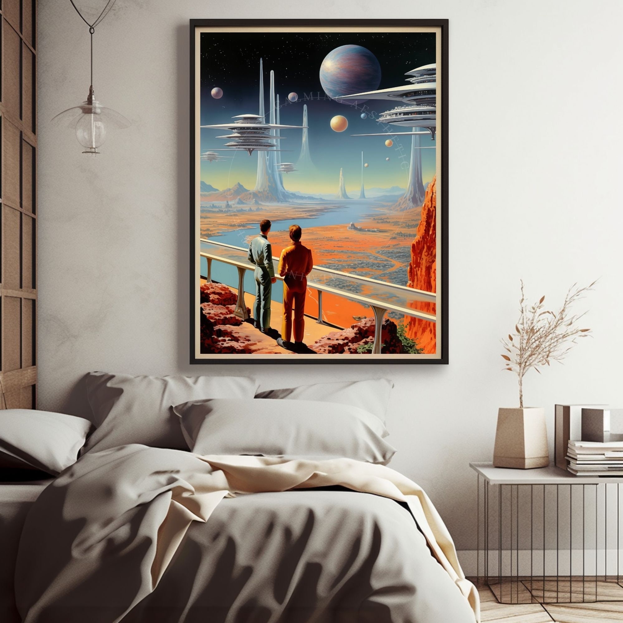 HAUS AND HUES Weltraum Poster – Retro NASA Druck, 30,5x40,6 Cm, Ungerahmt, Vintage Sci-Fi Wanddekoration