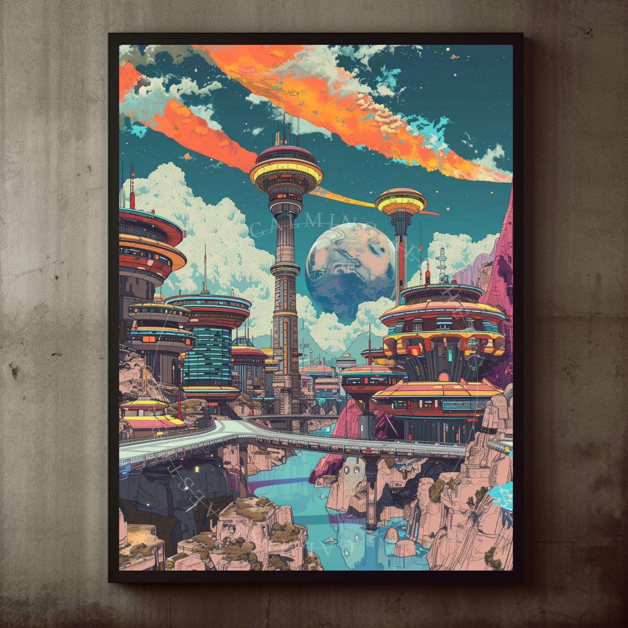 Retro Futuristic Pop Art