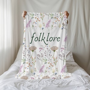 folklore blanket cottagecore home decor folklore swift blanket gift boho wildflower blanket swift folkore gift taylor folklore throw blanket