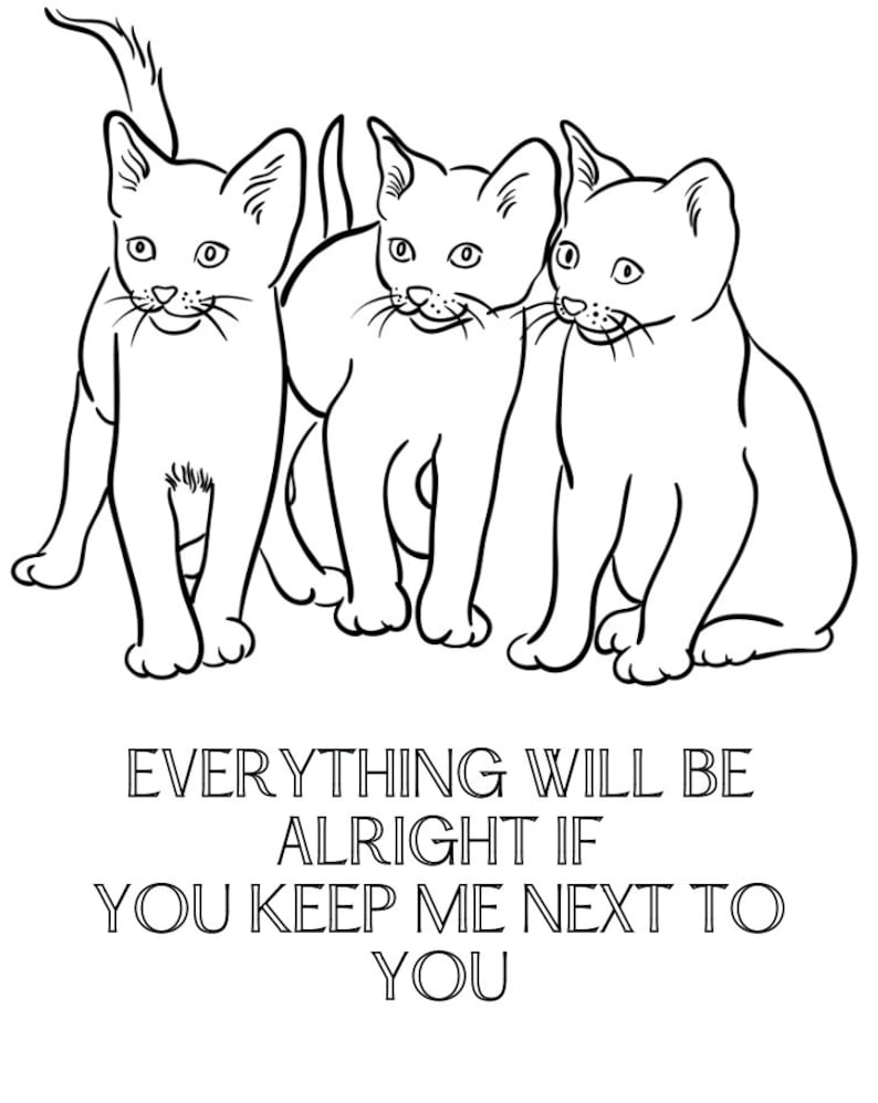 Cat Collection T Swift Coloring Pages Instant Download - Etsy