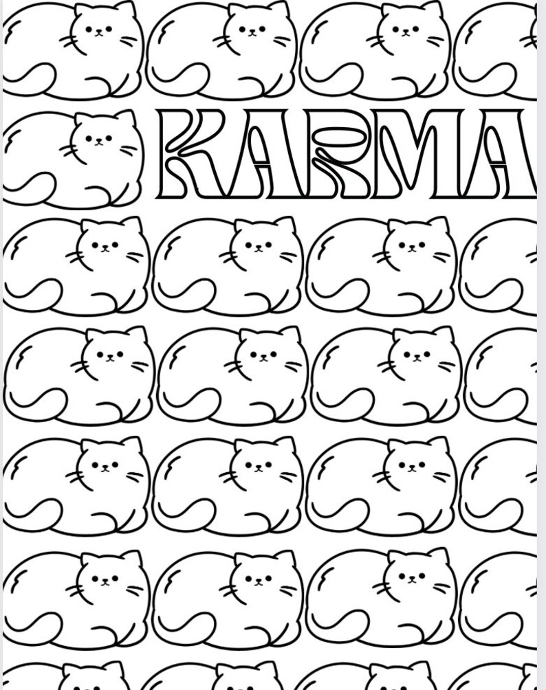 Cat Collection T Swift Coloring Pages Instant Download - Etsy