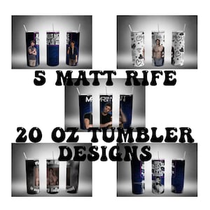 Matt Rife 5 Wrap Bundle| Comedian, Funny, Cute| Sublimation Tumbler Wrap| 20 oz skinny tumbler| PNG Straight Wrap