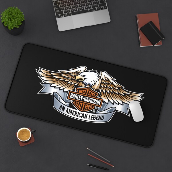 Harley Davidson Desk Mat Etsy