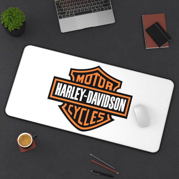 Harley Davidson Desk Mat Etsy