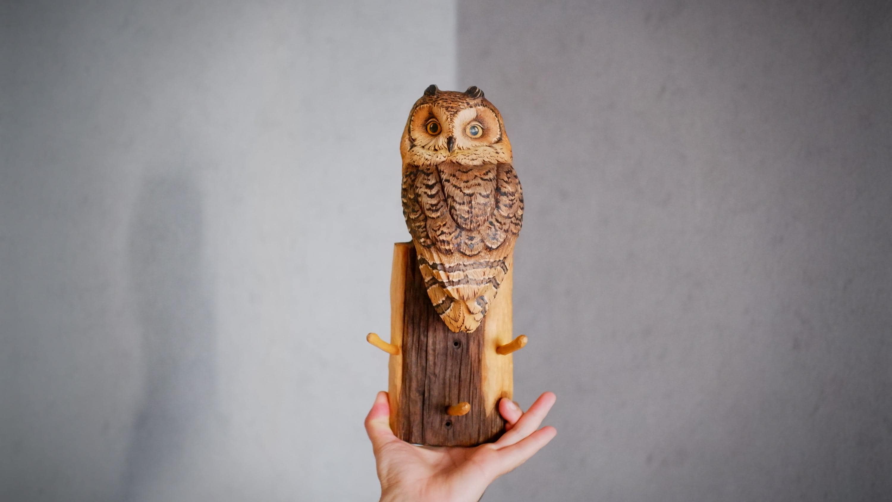彫刻された木製の鳥 - Etsy 日本
