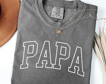 Camiseta para papá Comfort Colors®, regalo para el Día del Padre para abuelo o papá, camiseta para anunciar un nuevo papá, camiseta personalizada para él, atuendo genial para papá