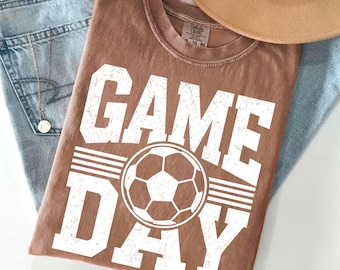 Comfort Colors® Soccer Game Day Shirt, Women's SoccerMama Tshirt, Sports Mom Shirt, Gift for Soccer Mom, Soccer Mom Shirt, Soccer Mama