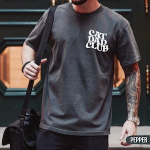 Cat Dad Club Shirt, Comfort Colors Tee, Cat Lover Gift, Cat Dad Gift, Funny Cat Dad Shirt, Pet Parent Tee, Fathers Day Gift, Cat Owner Tee