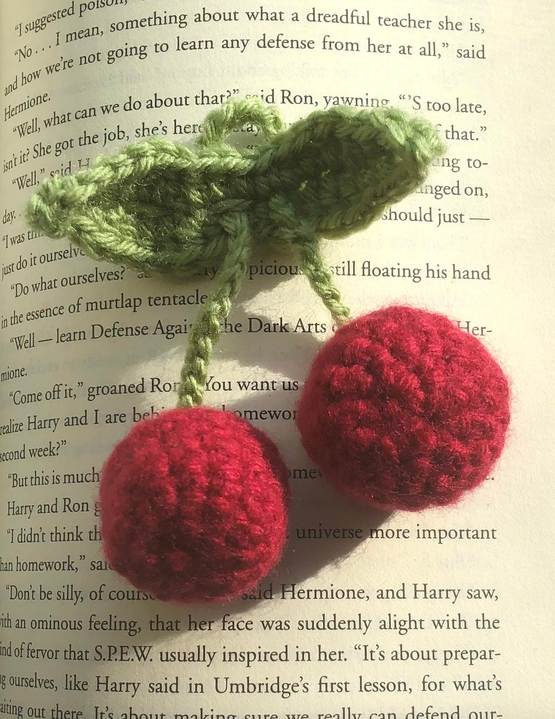 Cherry Book Sleeve Crochet Pattern / Crochet Book Cover / Digital Download  / PDF / Onestopwonders 