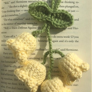lily of the valley crochet car accessory