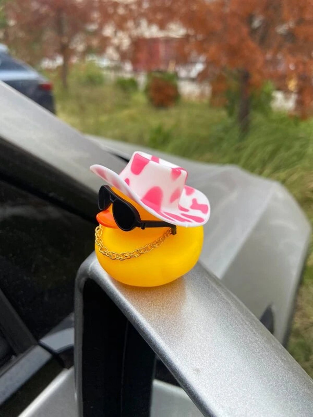 Car Duck Rearview Mirror Duck Car Vanity Duck Ornament Car Etsy Canada