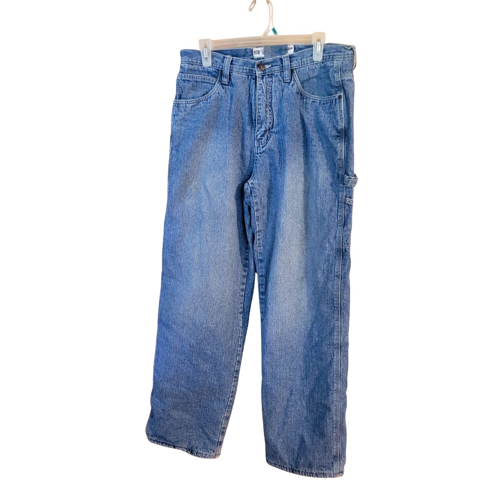 Fleece Lined Faded Glory Carpenter Jeans 36x34 Fleece Lined