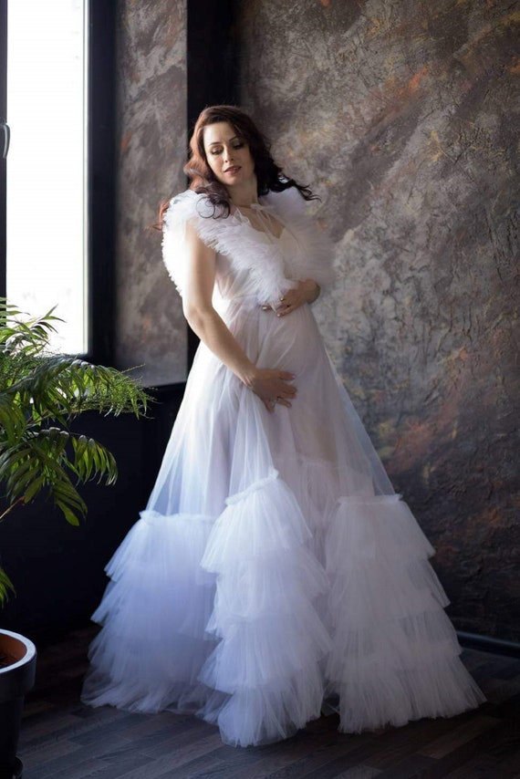 White Maternity Photoshoot Dress maternity Custom Dresses