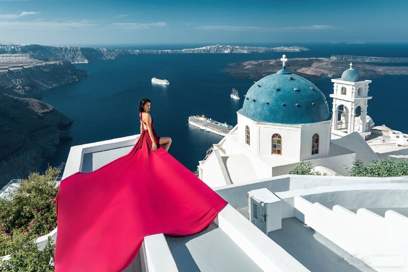thumbnail image 2 of Off Shoulder Long Flying Dress Flying Gown For Photoshoot... 2 of 14