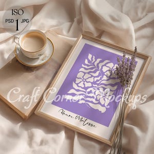 Simple Frame Mockup Thin Wood Vertical, DIN A Simple Mockup Wall Art Template for Photoshop, PSD Poster Mockup ISO Clean Frame Mockup Print